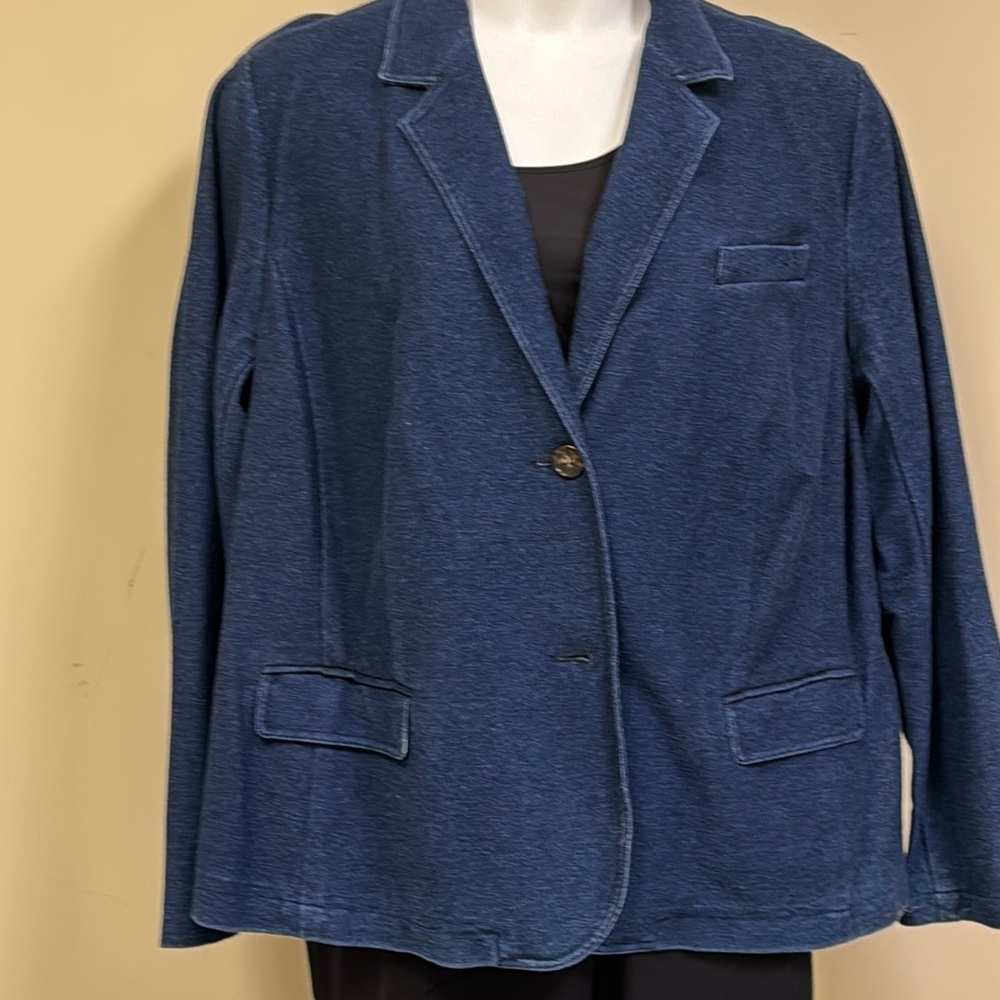 Talbots plus size denim blazer/jacket.